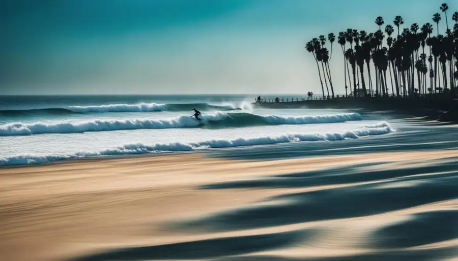 Surfing in California