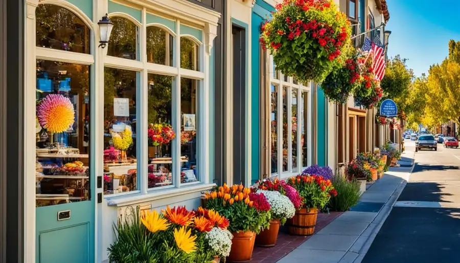 Shopping in Small Town Charm – California