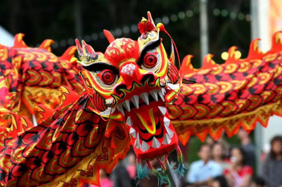 California Dazzling Dragon Dance of Chinese New Year