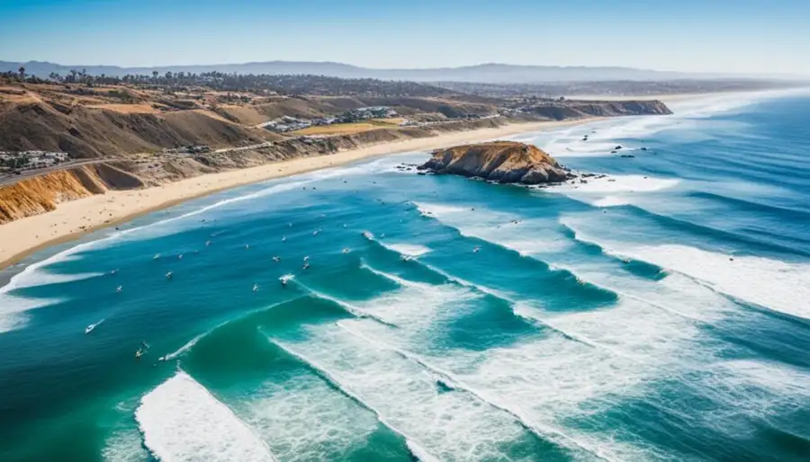 Surfing in California