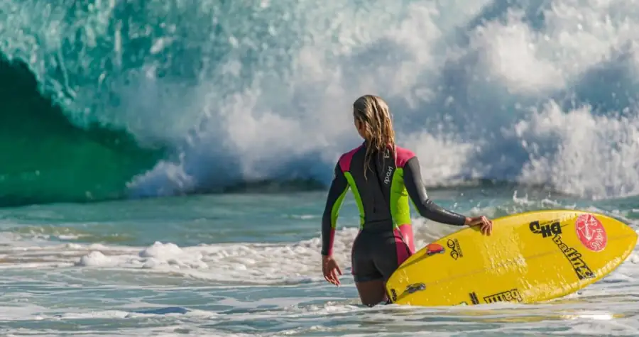 Surfing in California