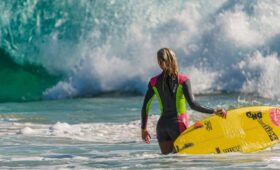 Surfing in California